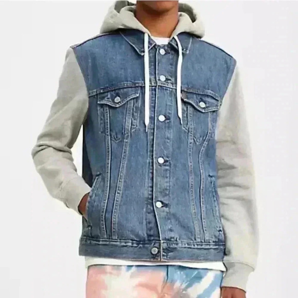 Levi’s Hybrid Hooded Trucker Jacket Size XS - Picture 1 of 9